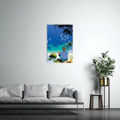 Largo Winch Art Strip - Sérénité- Dibond Sur Plexiglas - 120x80cm