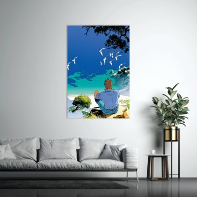 Largo Winch Art Strip - Sérénité- Dibond Sur Plexiglas - 180x120cm