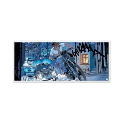 Sur les chapeaux de roue – Papier Fine Art en caisse américaine blanche