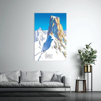 Largo Winch Art Strip - Le toit du monde - Dibond sous plexiglas - 180x120 cm Largo Winch Art Strip - Le toit du monde - Dibond sous plexiglas - 180x120 cm