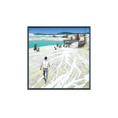 L'enfer blanc – Papier Fine Art en caisse américaine noire