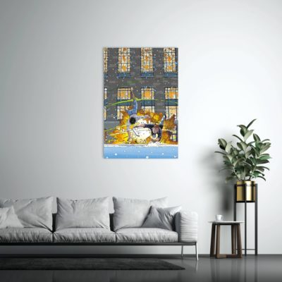 Largo Winch Art Strip - Feu d'artifice à Chicago - Dibond sous plexiglas - 150x100 cm Largo Winch Art Strip - Feu d'artifice à Chicago - Dibond sous plexiglas - 150x100 cm