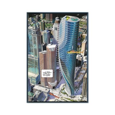 Vertige du pouvoir – Papier Fine Art en caisse américaine noire