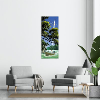 Largo Winch Art Strip - Lonesome Largo - Dibond Sur Plexiglas - 150x60cm