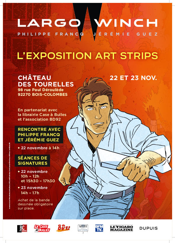 Largo Winch Art Strips | Exposition | Exposition au château des Tourelles